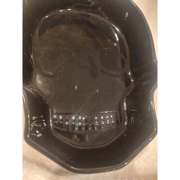 Halloween ZB Zrike Skull Skeleton Dish Baking Cake Pan 400 Degree Decor Ceramic - Picture 4 of 5
